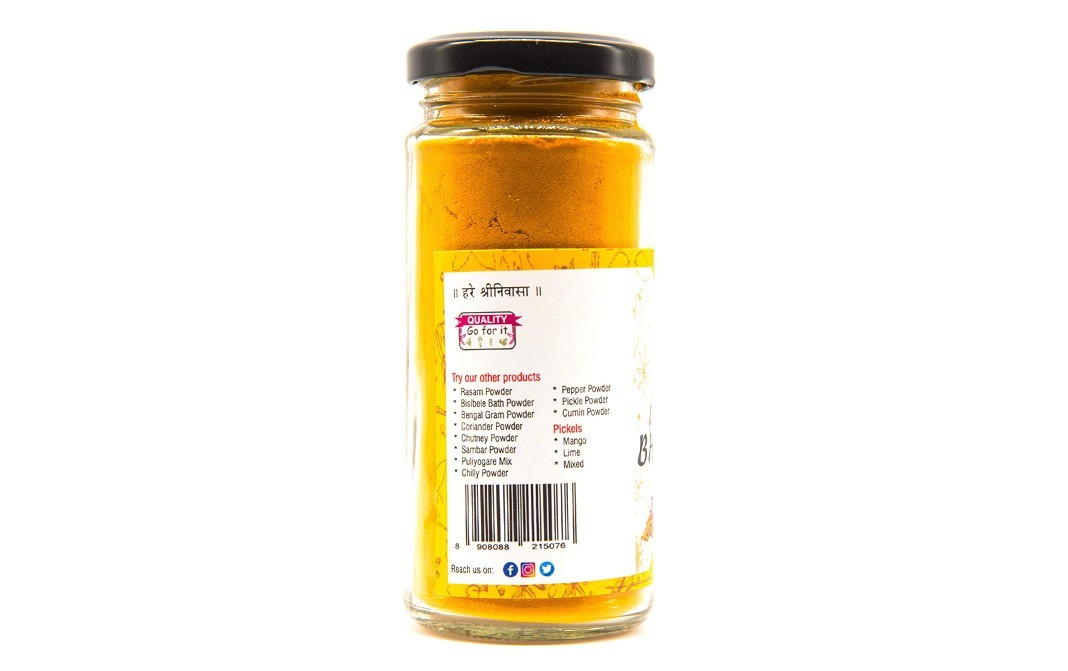 Bhavani's Turmeric Powder    Glass Jar  100 grams